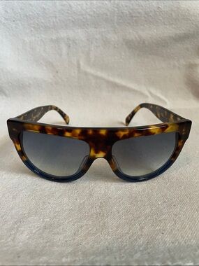 Celine CL 41026/S FU9DV 58-16 Sunglasses Blue/Tortoise Shell Authentic W/ Pouch